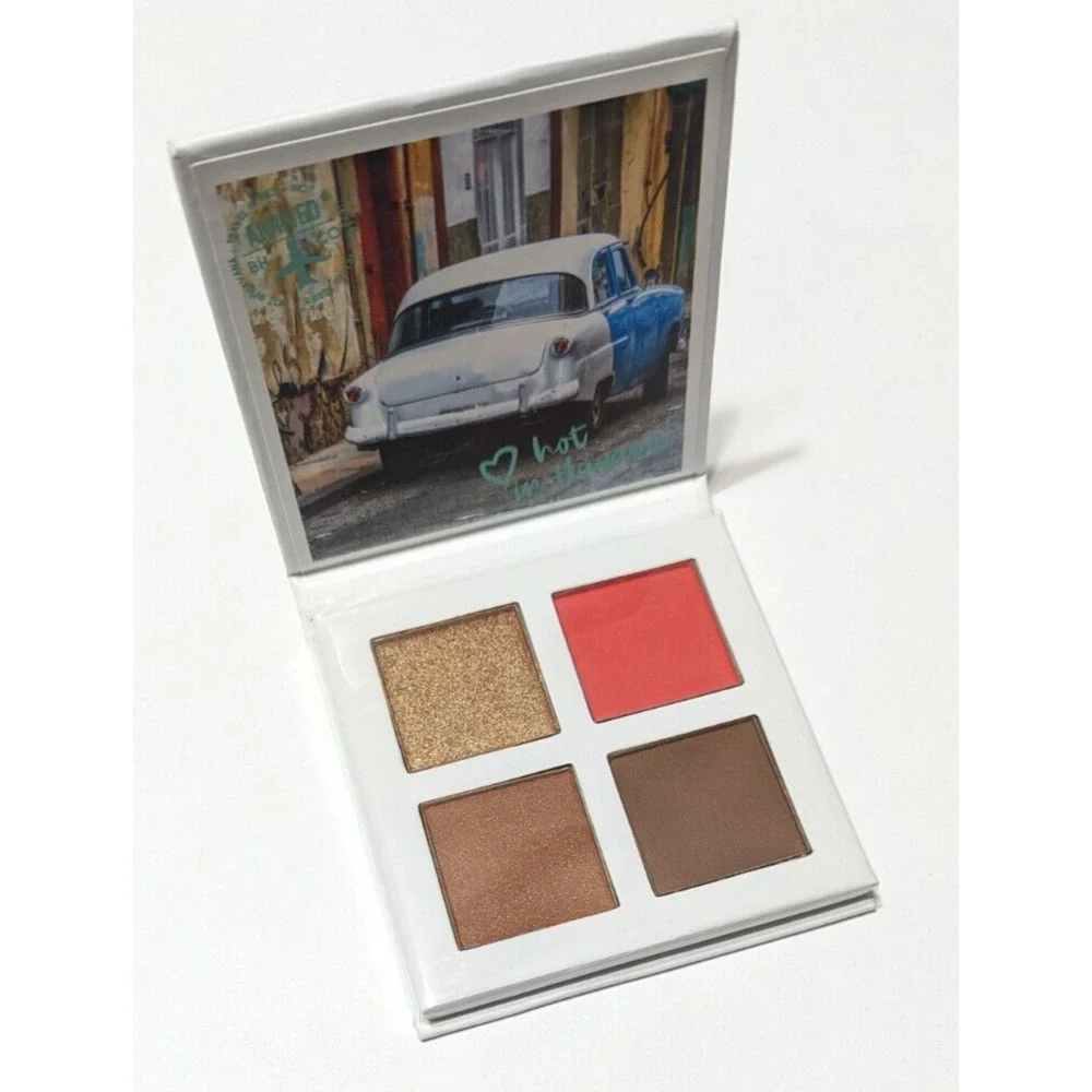 bh Cosmetics Blush Contour Bronze Highlight Face Quad Hot Havana Travel Series